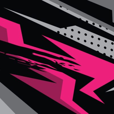 Hot Pink and Silver Racer