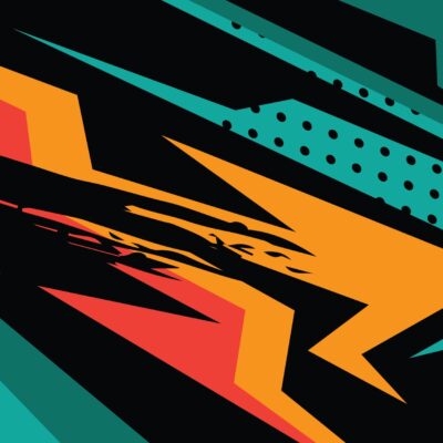 Teal and Orange Racer